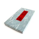 帛紗挟み 綴女子用三折(青) 化粧箱