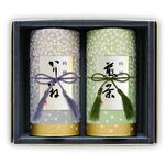 和染め缶2缶セット(極上かりがね茶、極上八女茶)