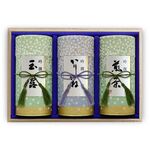 和染め缶3缶木箱セット(極かりがね茶、極上八女茶、特上玉露)