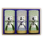 和染め缶3缶木箱セット(特上八女茶、特上知覧茶、熱湯玉露)