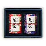 和染め缶友禅2缶セット(特上八女茶、特上知覧茶)